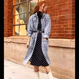 Anthropologie Pilcro Draped Denim  Jacket SZE LARGE NWT..Reasonable offers***